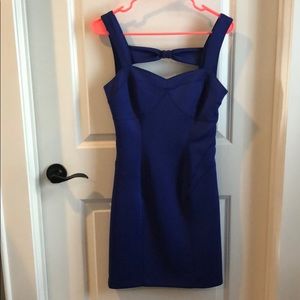 Royal blue cocktail dress